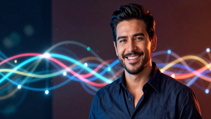 Retrato vibrante de hombre moderno mexicano