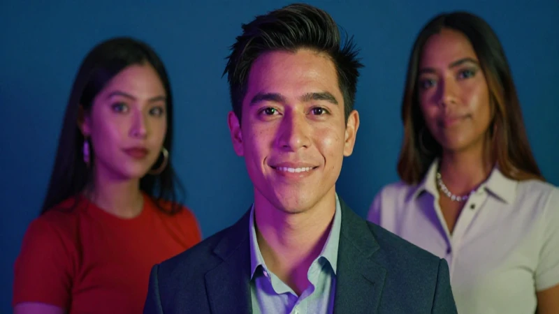 Individuo mexicano exitoso con estética moderna digital