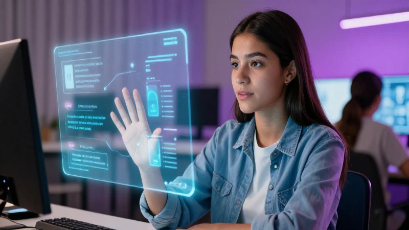 Estudiante mexicano aprende con tecnología holográfica