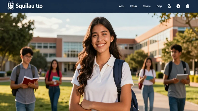 Estudiante mexicano exitoso en campus moderno