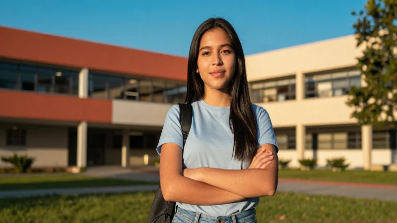 Estudiante mexicano con fotografía vibrante de alta calidad