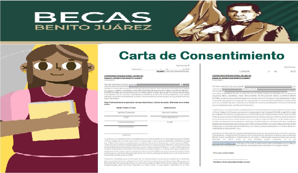 Guía para carta de consentimiento beca Benito: Pasos y ejemplos