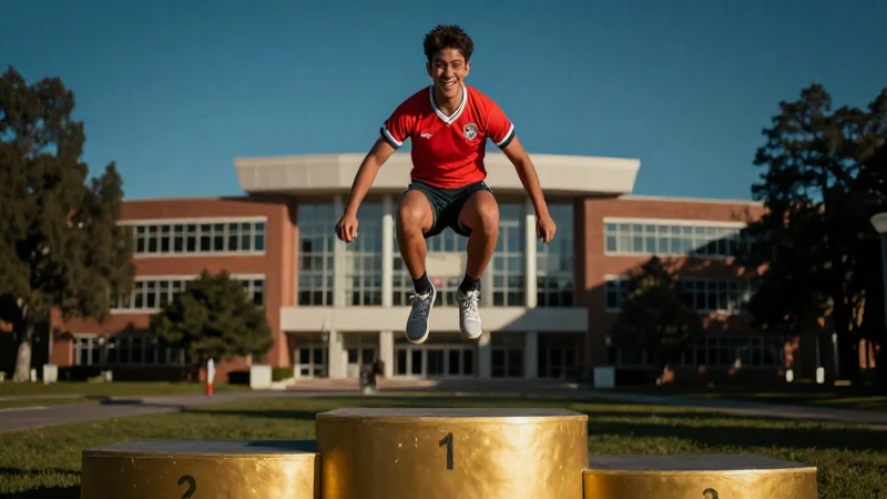 Joven atleta mexicano salta a podio dorado