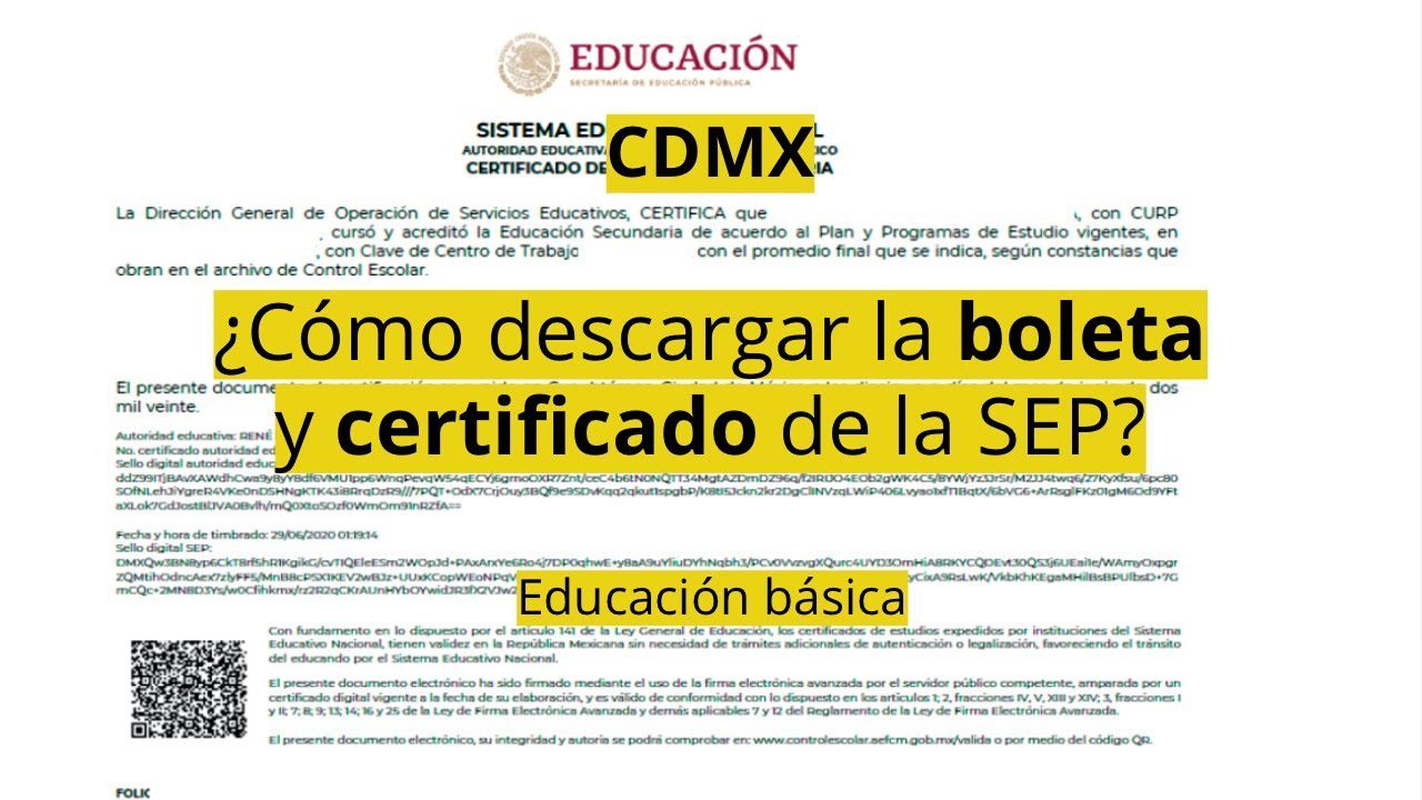 Guía para consulta del trámite en el SEP del Estado de México
