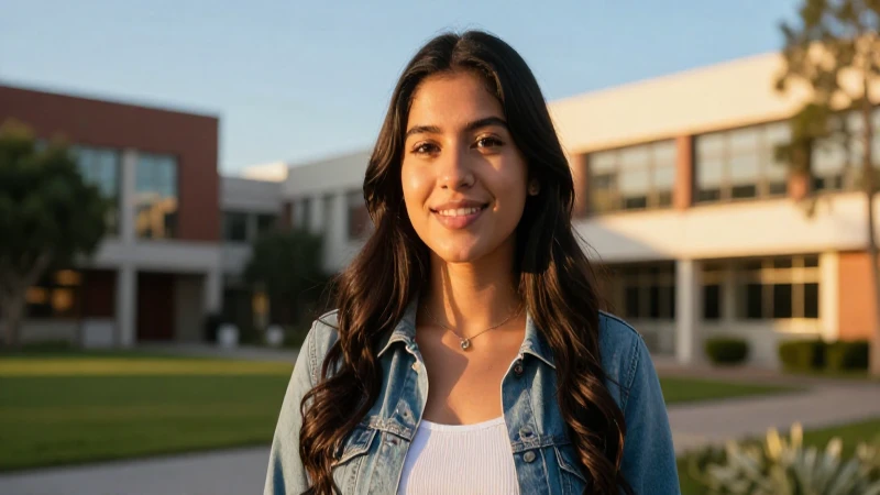 Retrato vibrante de estudiante mexicano exitoso