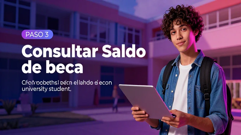 Consultar el saldo de mi beca