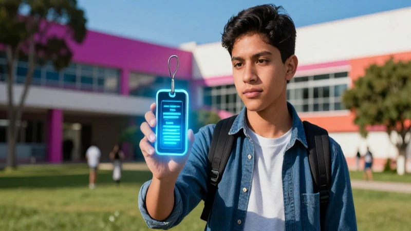 Estudiante mexicano usa clave digital para servicios