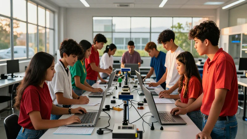 Jóvenes mexicanos colaboran en taller tecnológico