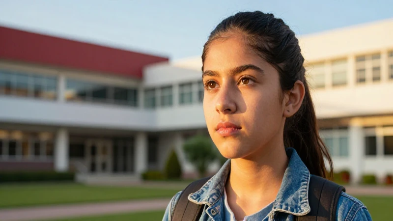 Estudiante mexicano determinado en campus con iluminación cinematográfica