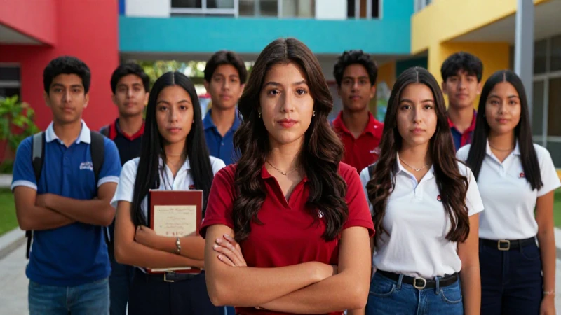 Jóvenes mexicanos exitosos en campus moderno