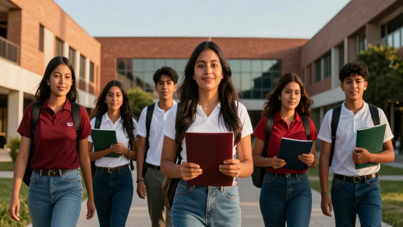 Estudiantes mexicanos celebrando su logro académico