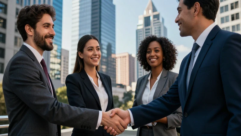 Profesional mexicano estrecha manos en CDMX
