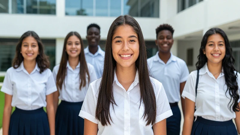 Estudiantes mexicanos sonriendo en campus modernizado