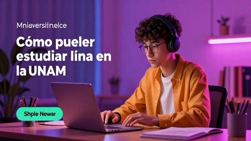 Estrategias de estudio en línea en la UNAM