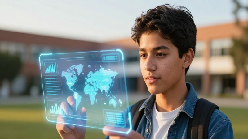 Estudiante mexicano aprende con interfaz holográfica