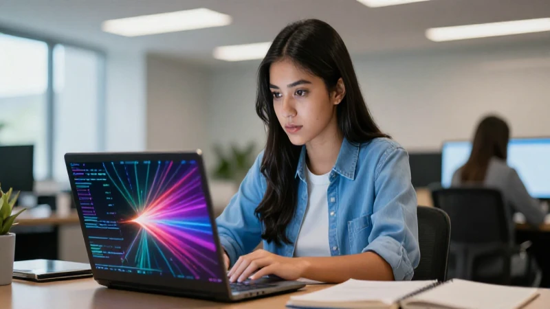 Joven mexicana estudia online con gran enfoque