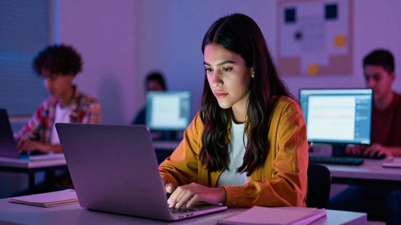 Joven mexicana triunfa en clase digital moderna