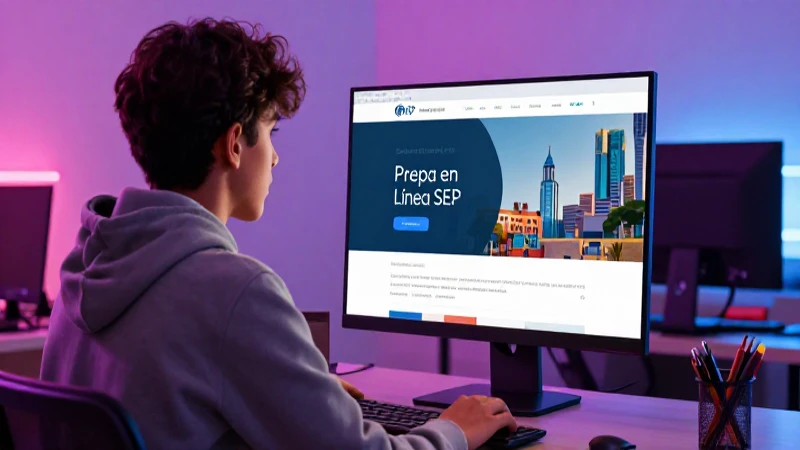 Visita el sitio oficial de Prepa en Línea SEP