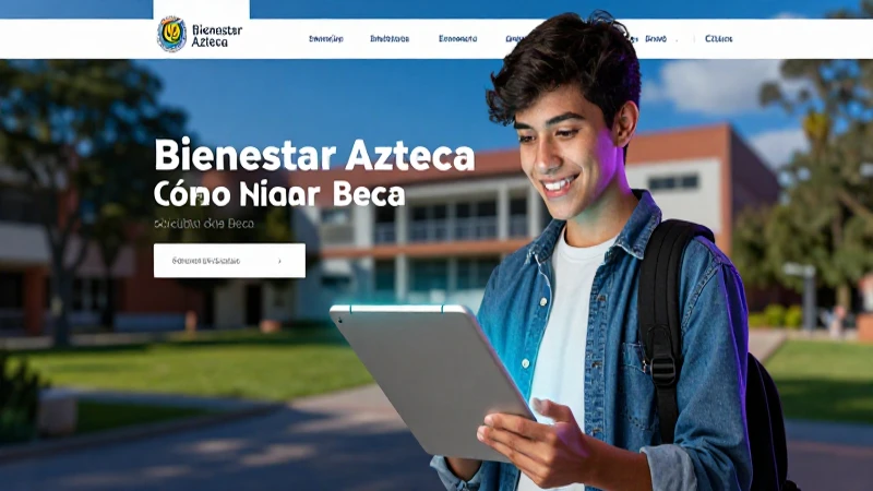 Cómo solicitar beca en Bienestar Azteca