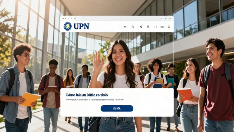 Busca el enlace para iniciar sesión en UPN