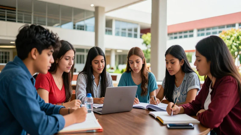 Estudiantes mexicanos completan sus inscripciones en línea