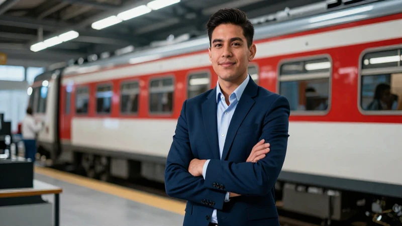 Joven mexicano dinámico en taller de alta tecnología