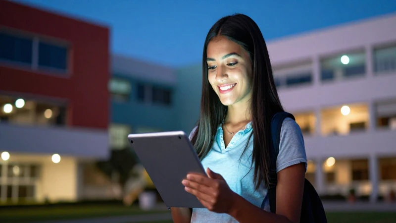 Éxito estudiantil moderno, futuro y oportunidad