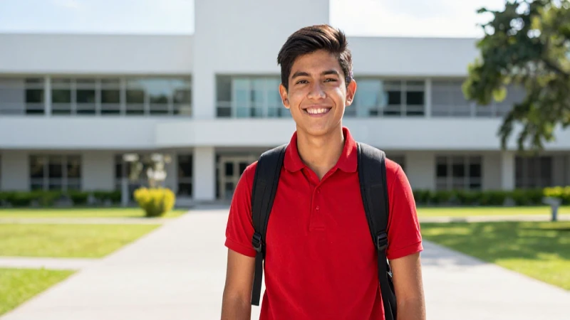 Estudiante mexicano en brillante universidad