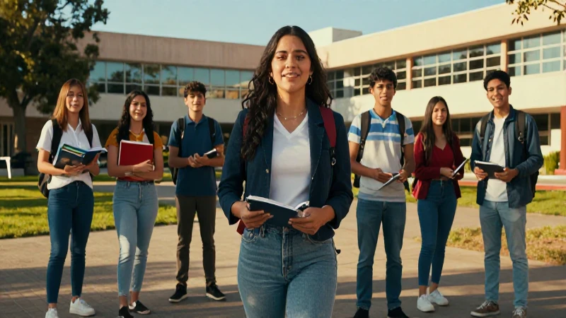 Ambición mexicana en campus universitario moderno