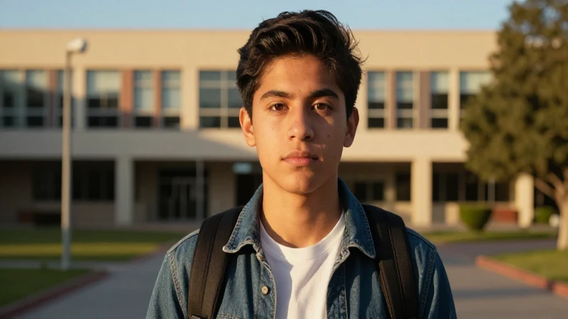 Retrato vibrante de estudiante universitario mexicano