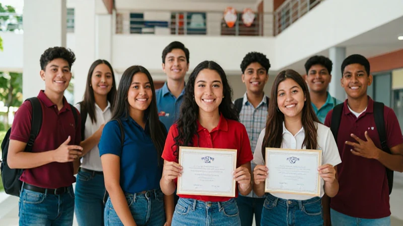 Estudiantes mexicanos triunfan en campus moderno