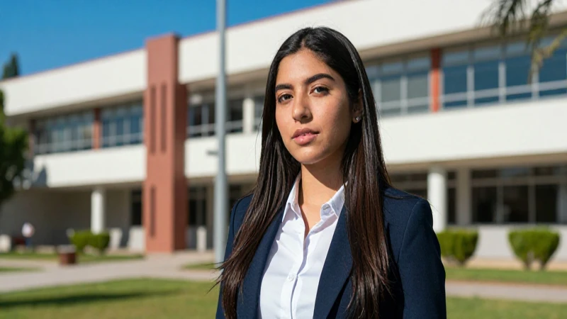 Retrato impactante de estudiante mexicano universitario