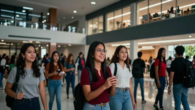 Éxito estudiantil mexicano en moderno campus