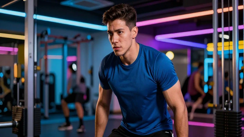 Joven mexicano determinado en entrenamiento dramático