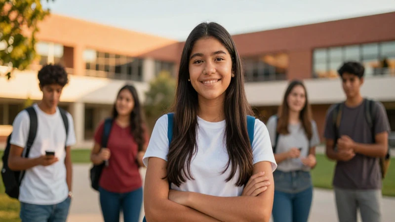 Joven estudiante mexicano con oportunidades educativas