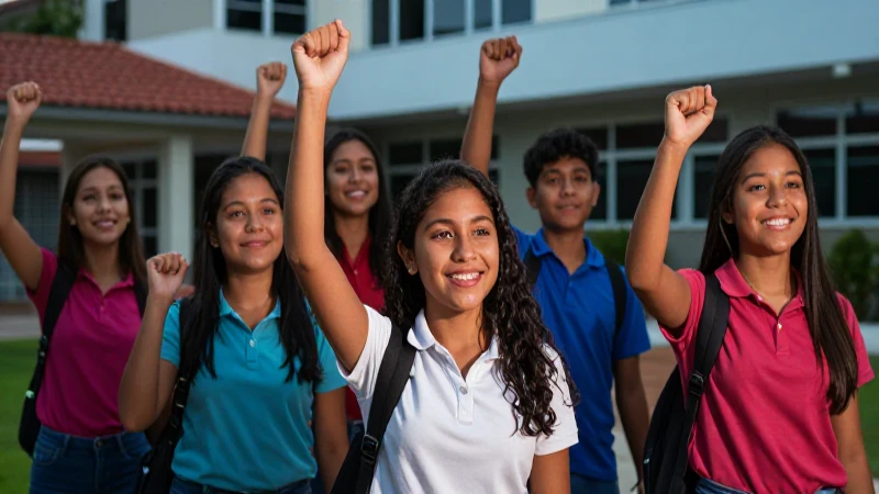 Jóvenes mexicanos celebran su éxito académico
