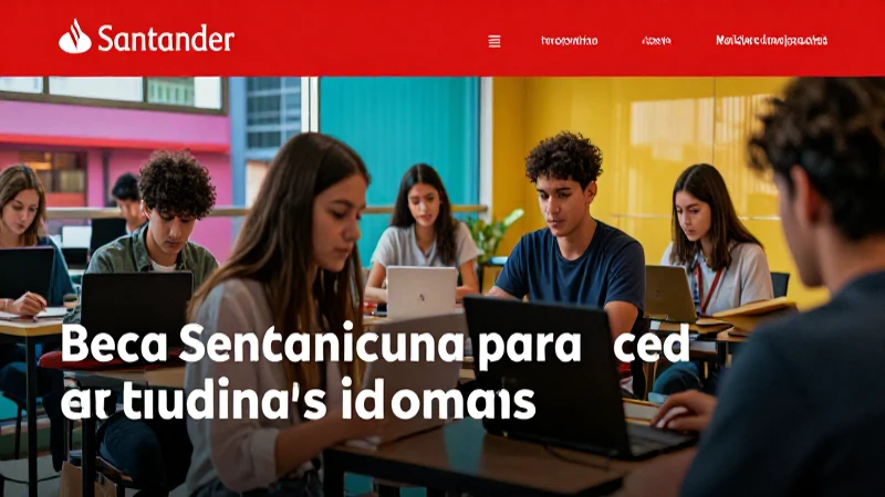 Solicita becas Santander para jóvenes estudiantes de idiomas