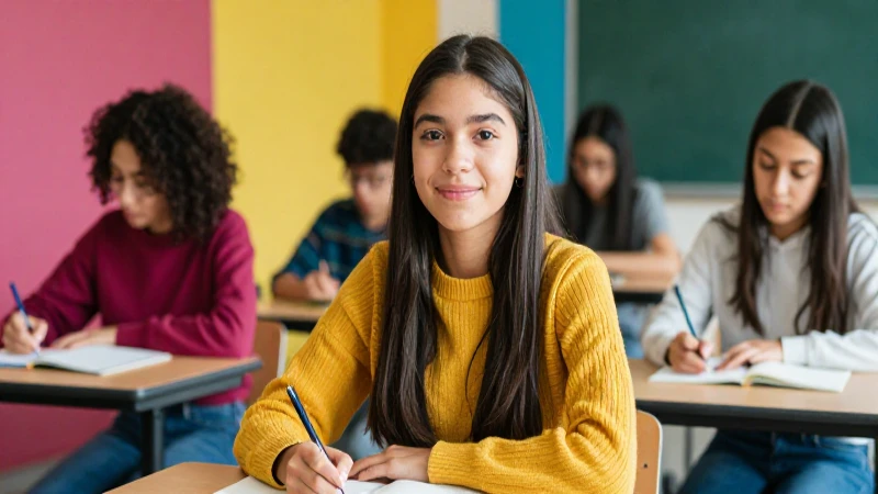 Estudiante mexicana exitosa en universidad