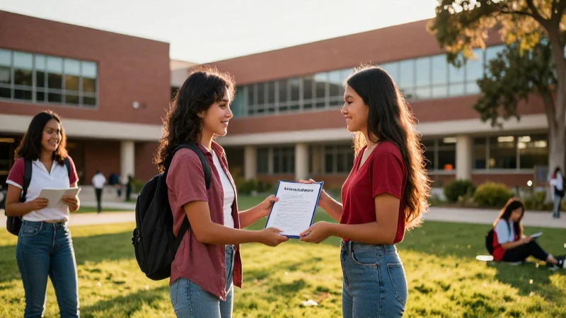 Estudiante mexicano con beca universitaria