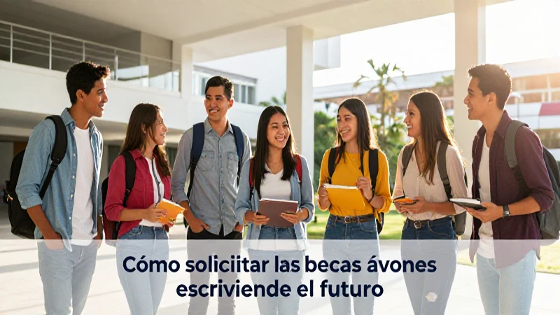 Estudiantes mexicanos buscan becas en campus moderno