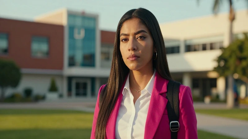 Retrato cinematográfico de estudiante mexicano decidido