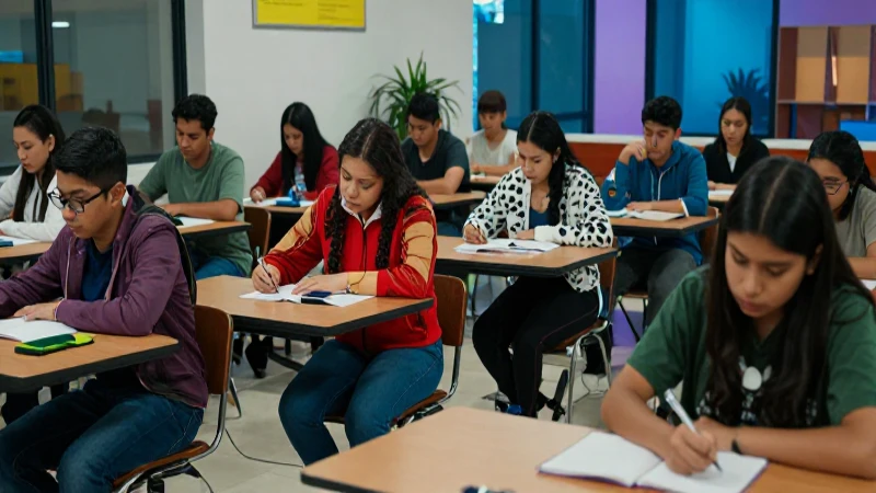 Estudiantes mexicanos aspirando a un futuro profesional
