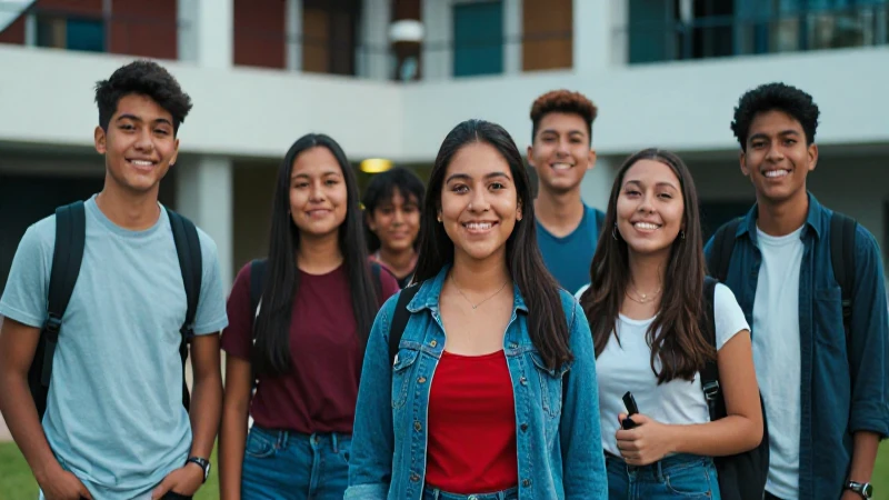 Estudiantes mexicanos diversos son retratados con estilo