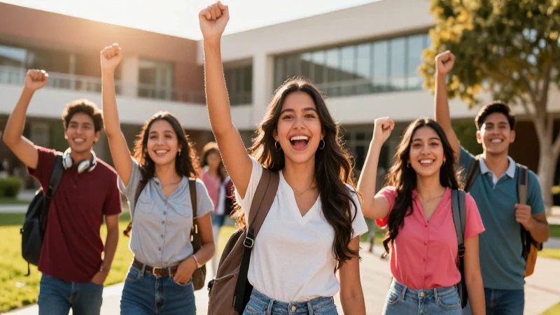 Jóvenes mexicanos triunfan en campus universitario iluminado