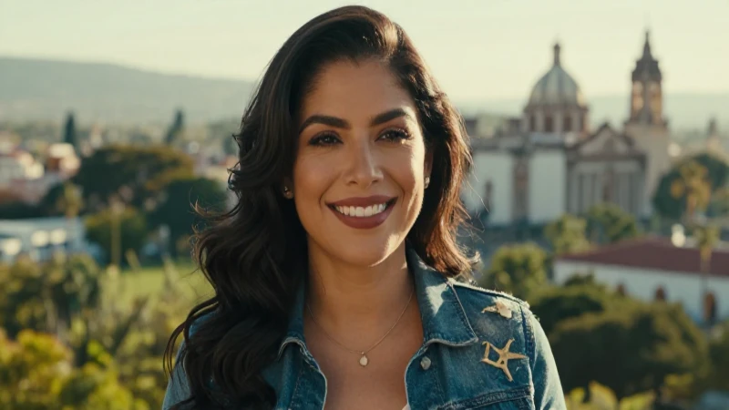 Mujer mexicana sonriente en Monterrey, luz cálida