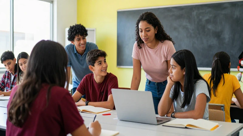 Estudiantes mexicanos colaboran en un espacio educativo moderno