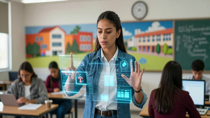 Profesor mexicano con tecnología holográfica