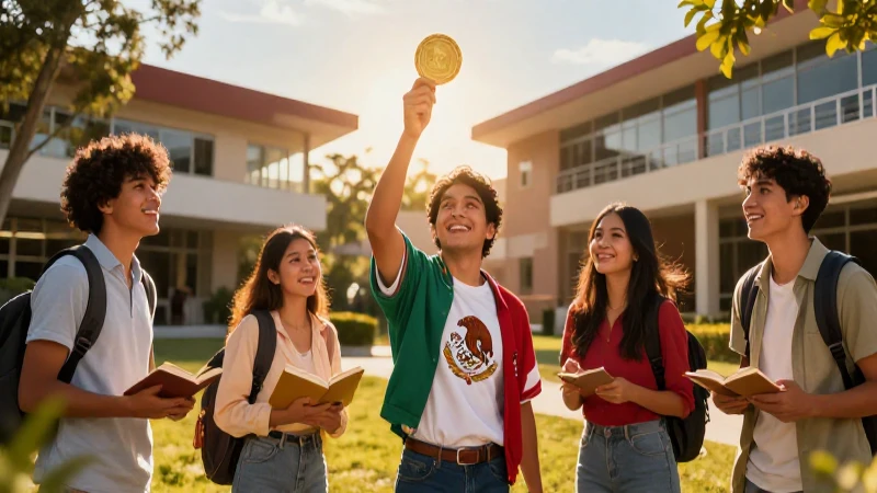 Estudiantes mexicanos triunfan bajo luz dorada