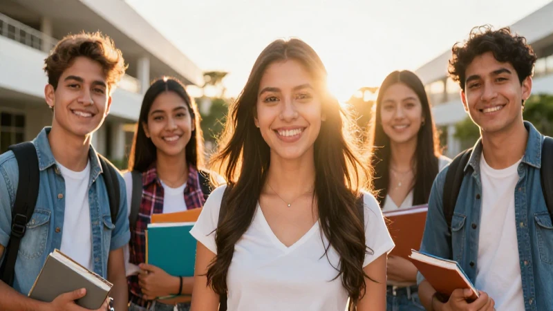 Estudiante mexicana sonríe ante una gran oportunidad