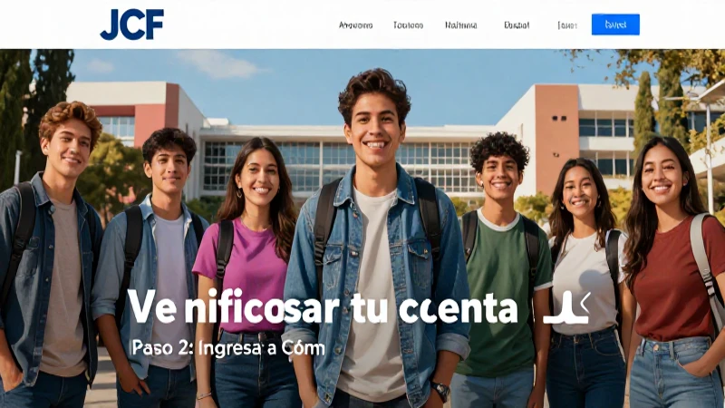 Verifica tu cuenta en la plataforma JCF